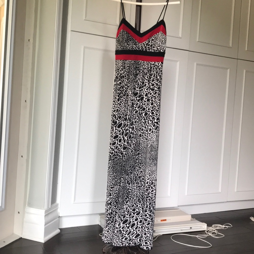 Animal print maxi dress